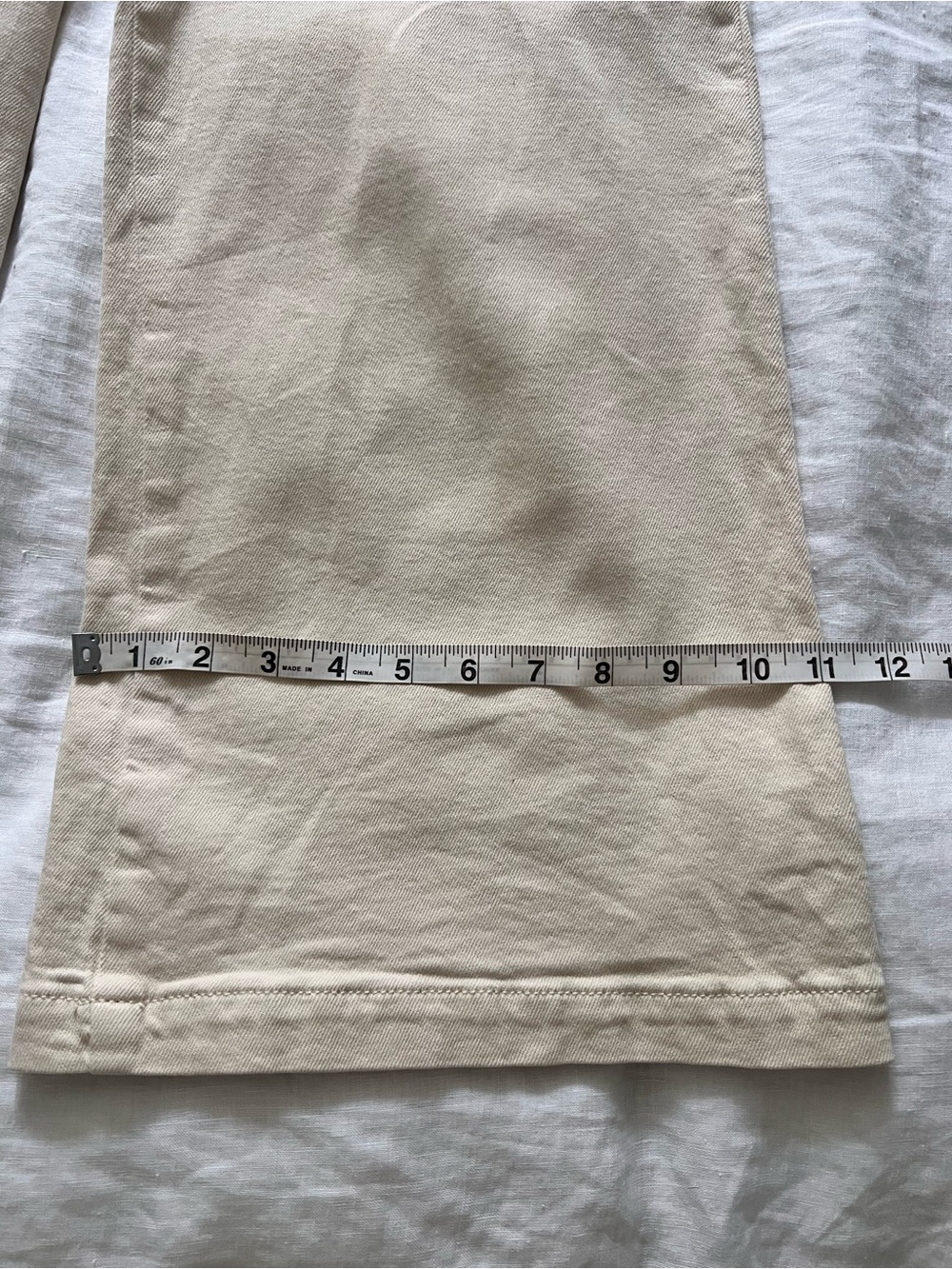 Pilcro High-Rise Wide Leg Pants in Natural - Picture 7 of 9